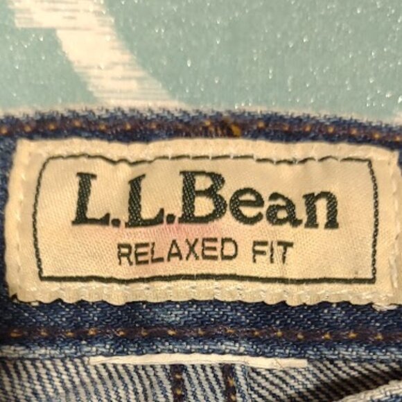 L.L. BEAN RELAXED FIT 5 POCKET MENS JEANS ALL COTTON NO BRAND/CARE TAGS 30 X 26 - Picture 6 of 9